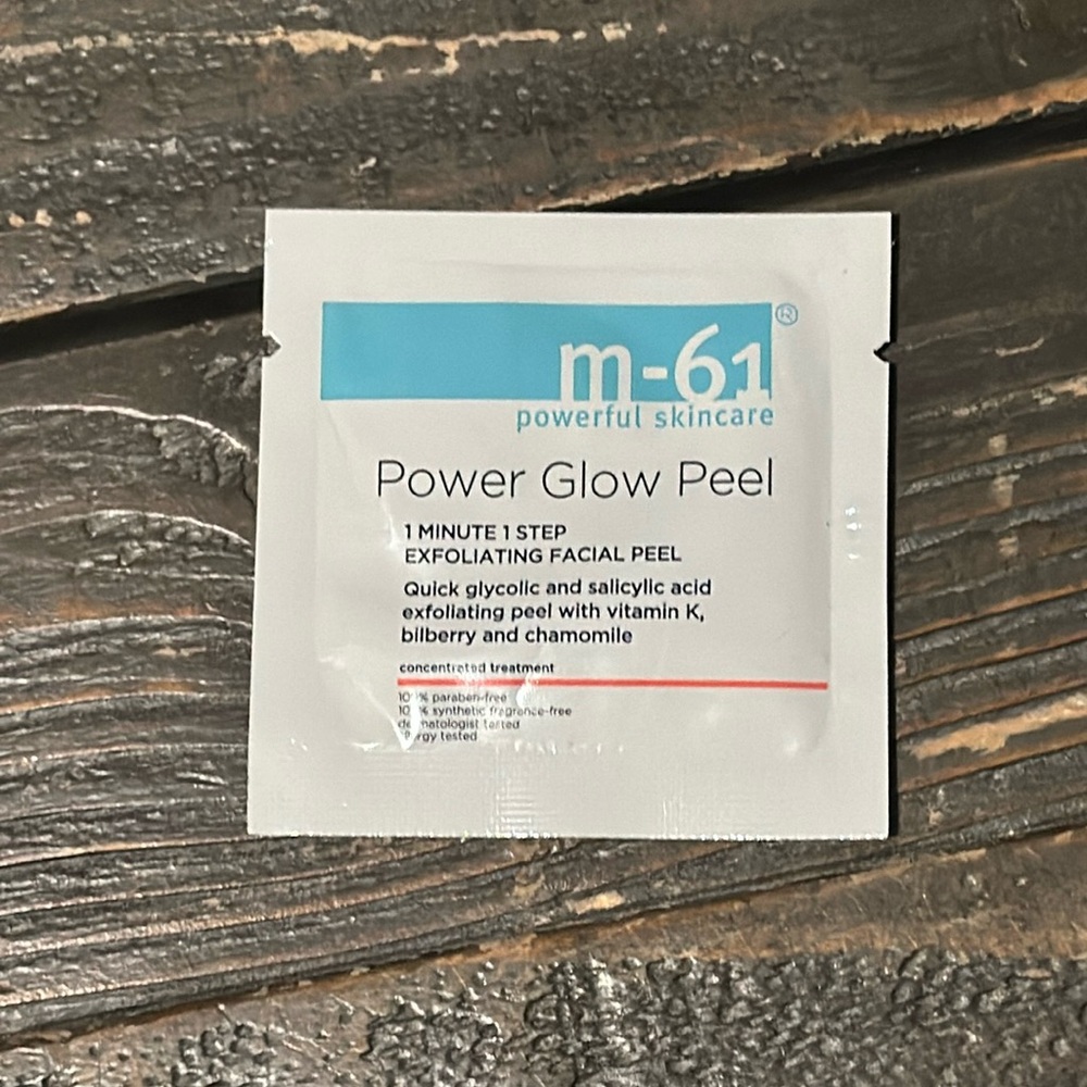 M 61 powerful skin care, power glow peel
